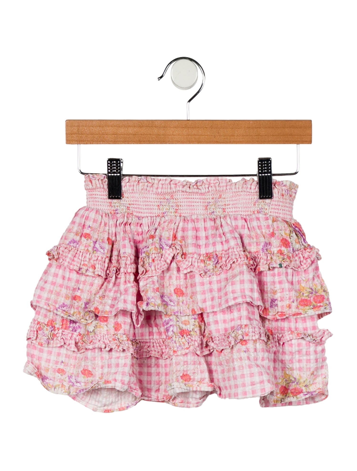 LoveShackFancy Girls' Floral Printed Skirt