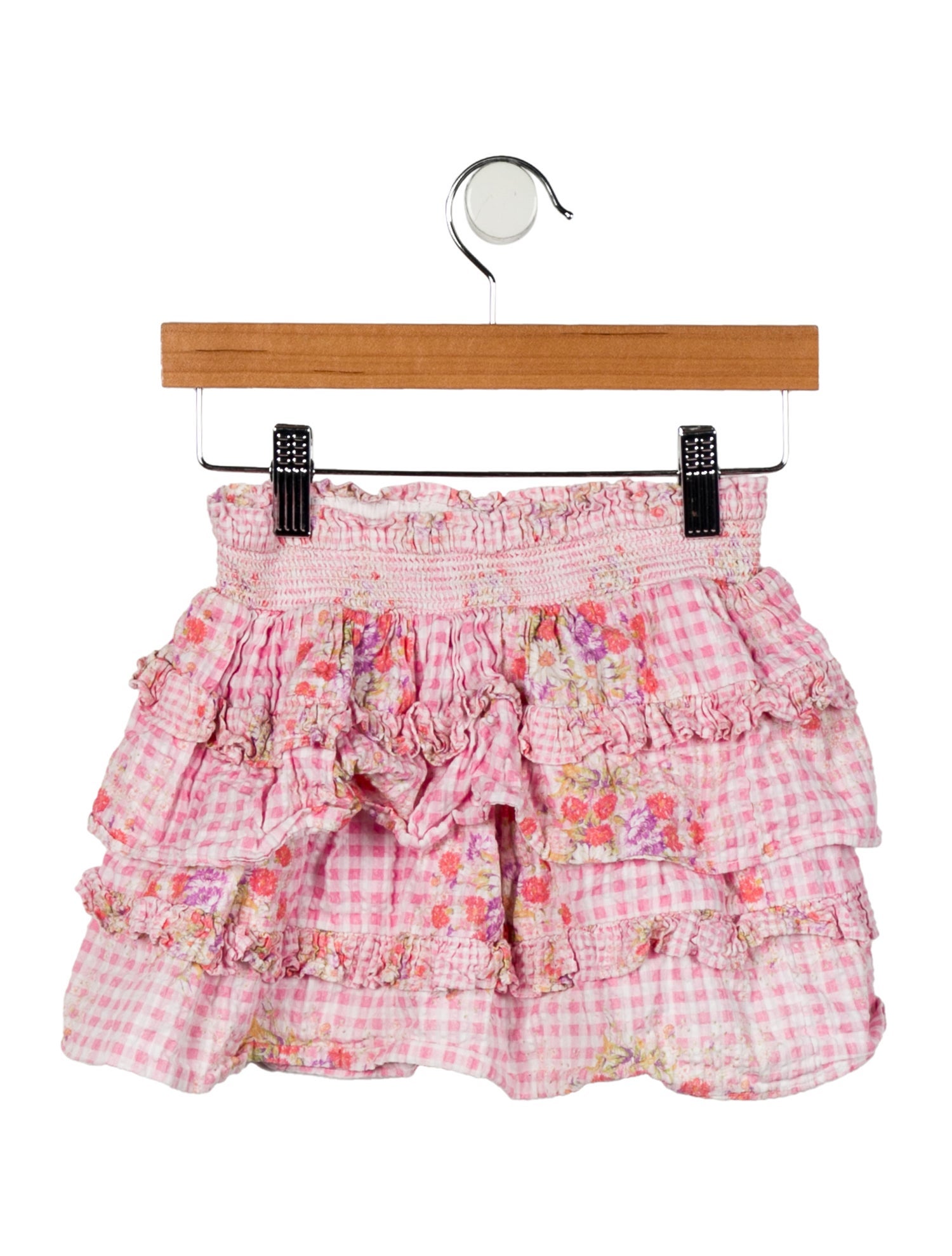 LoveShackFancy Girls' Floral Printed Skirt