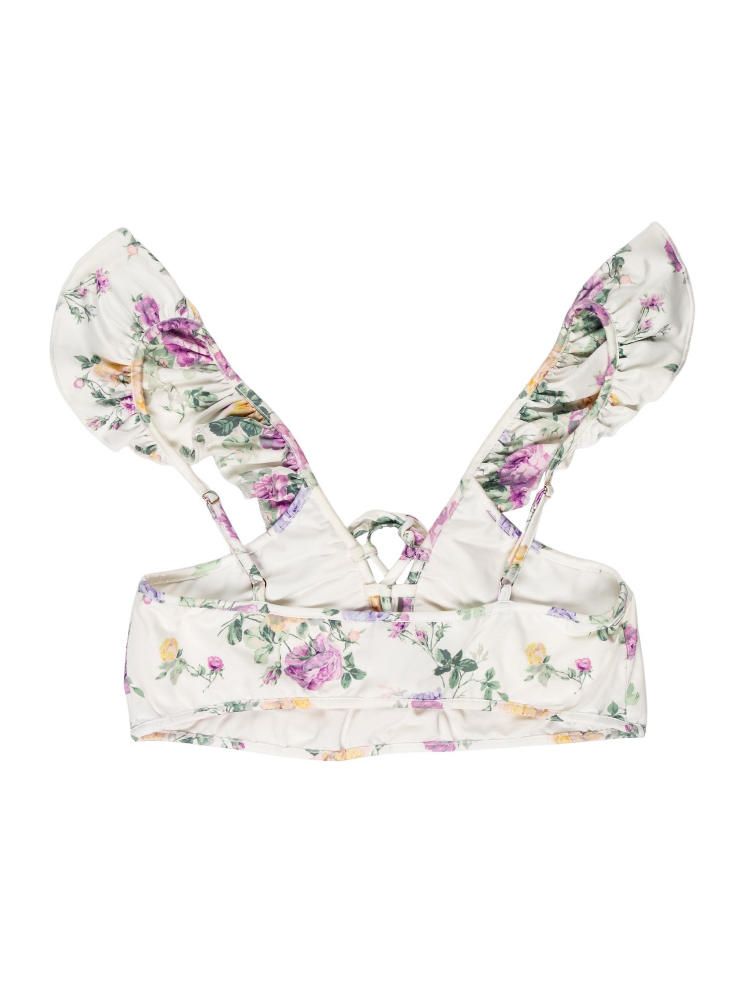 LoveShackFancy Printed Ruffle Embellishment Top