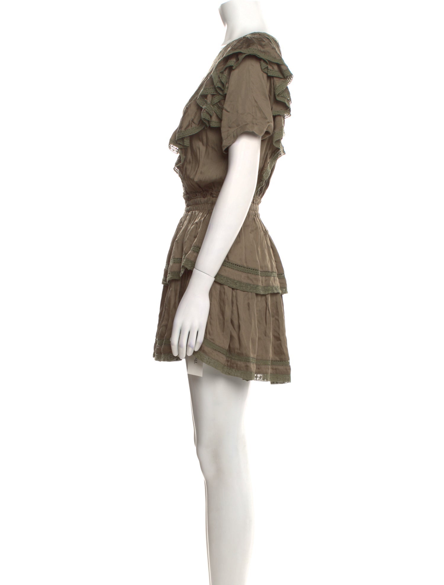 LoveShackFancy Scoop Neck Mini Dress