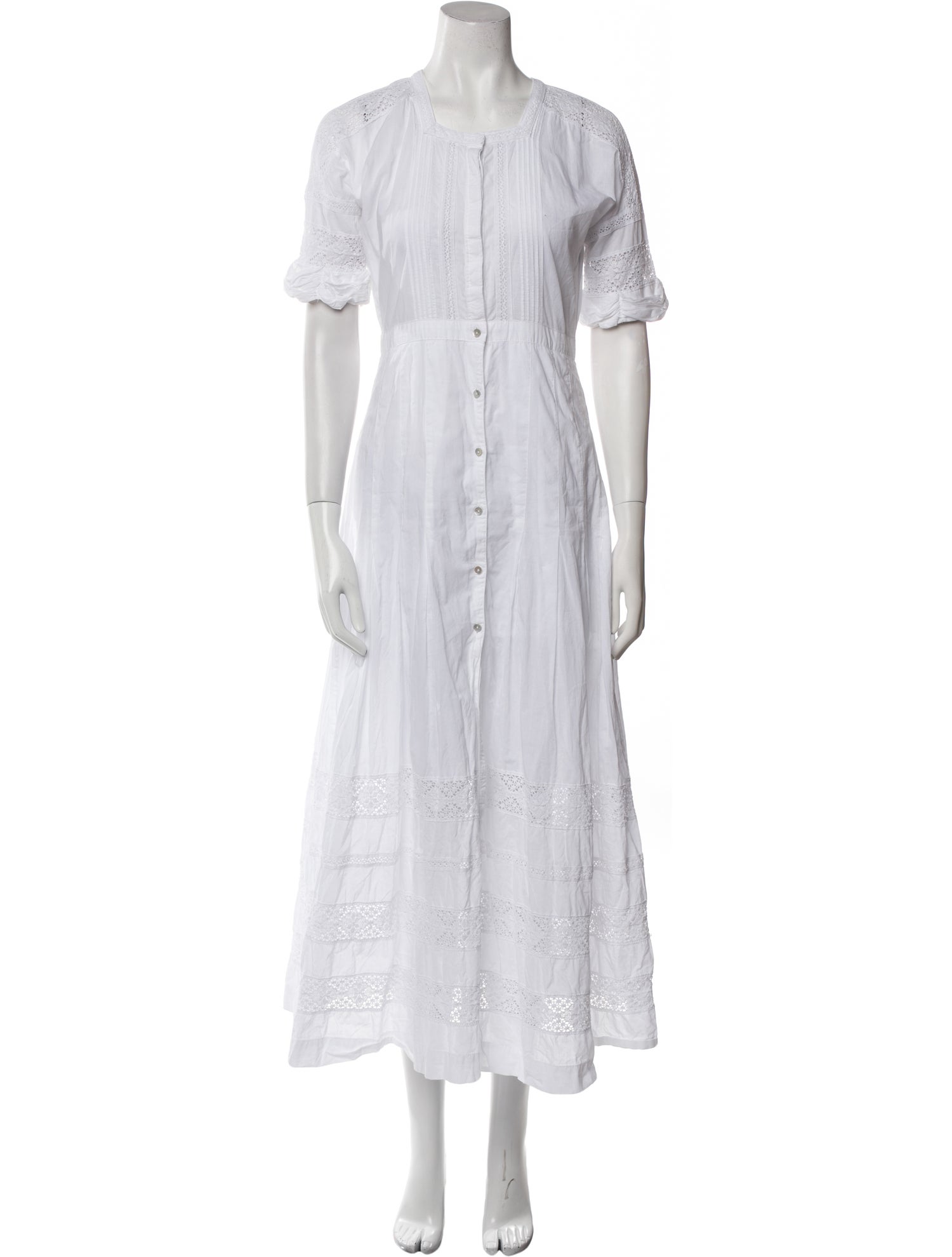 LoveShackFancy Crew Neck Long Dress w/ Tags