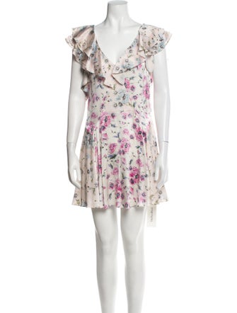 LoveShackFancy Silk Mini Dress