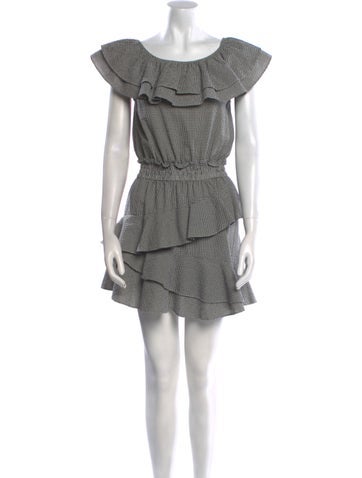 LoveShackFancy Dresses Houndstooth Print Mini Dress XS