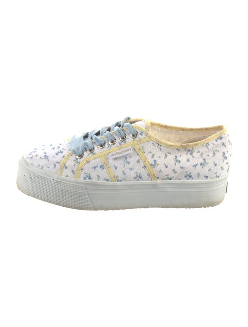 LoveShackFancy Canvas Printed Sneakers