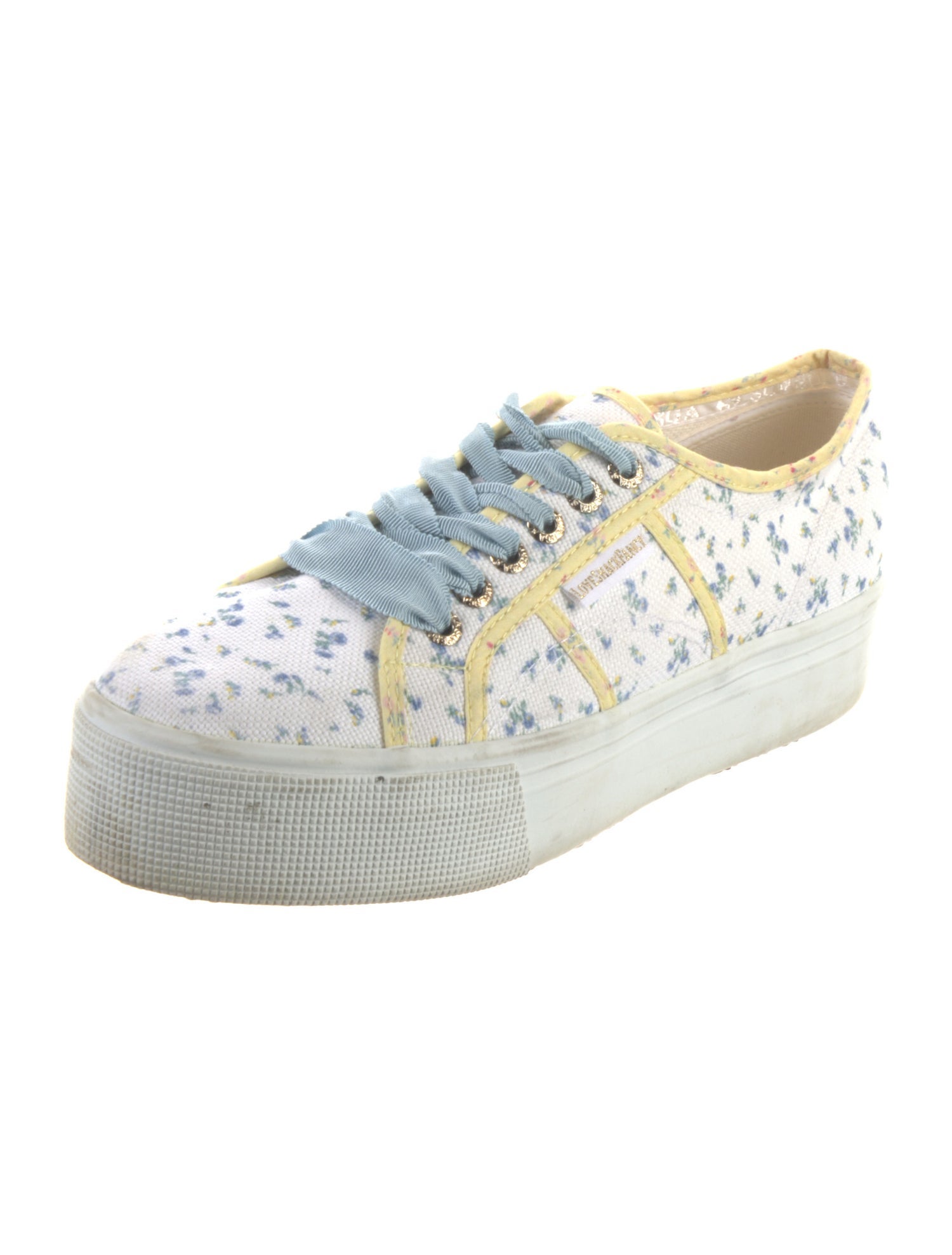 LoveShackFancy Canvas Printed Sneakers
