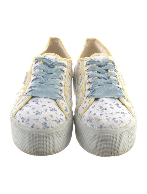 LoveShackFancy Canvas Printed Sneakers