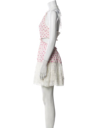 LoveShackFancy Lace Pattern Mini Dress