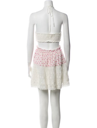 LoveShackFancy Lace Pattern Mini Dress