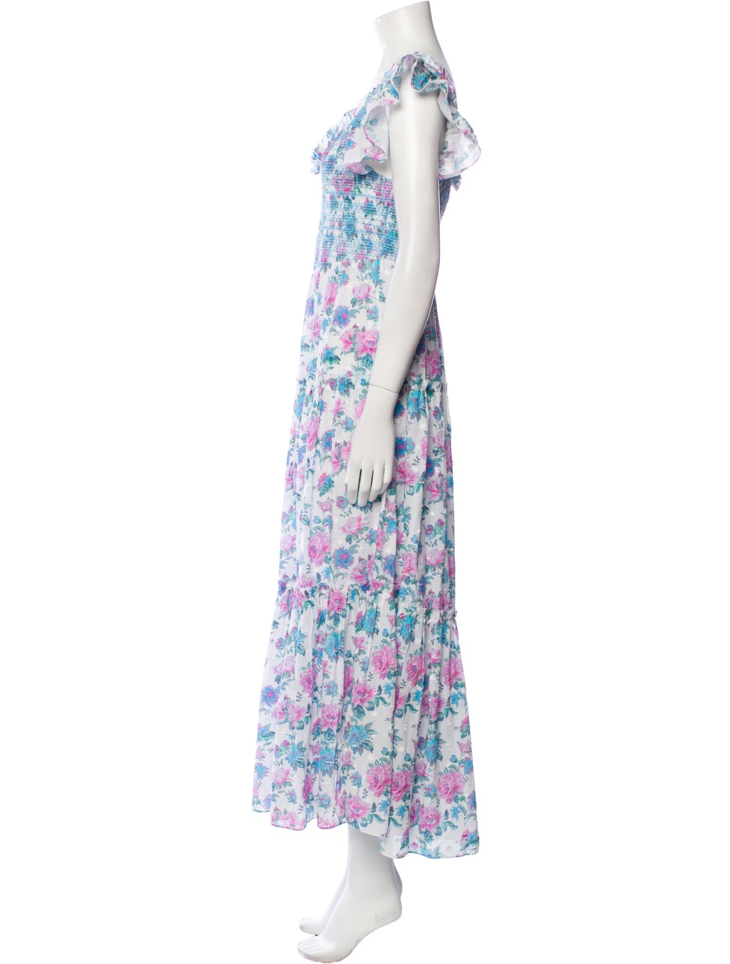 LoveShackFancy Floral Print Long Dress w/ Tags