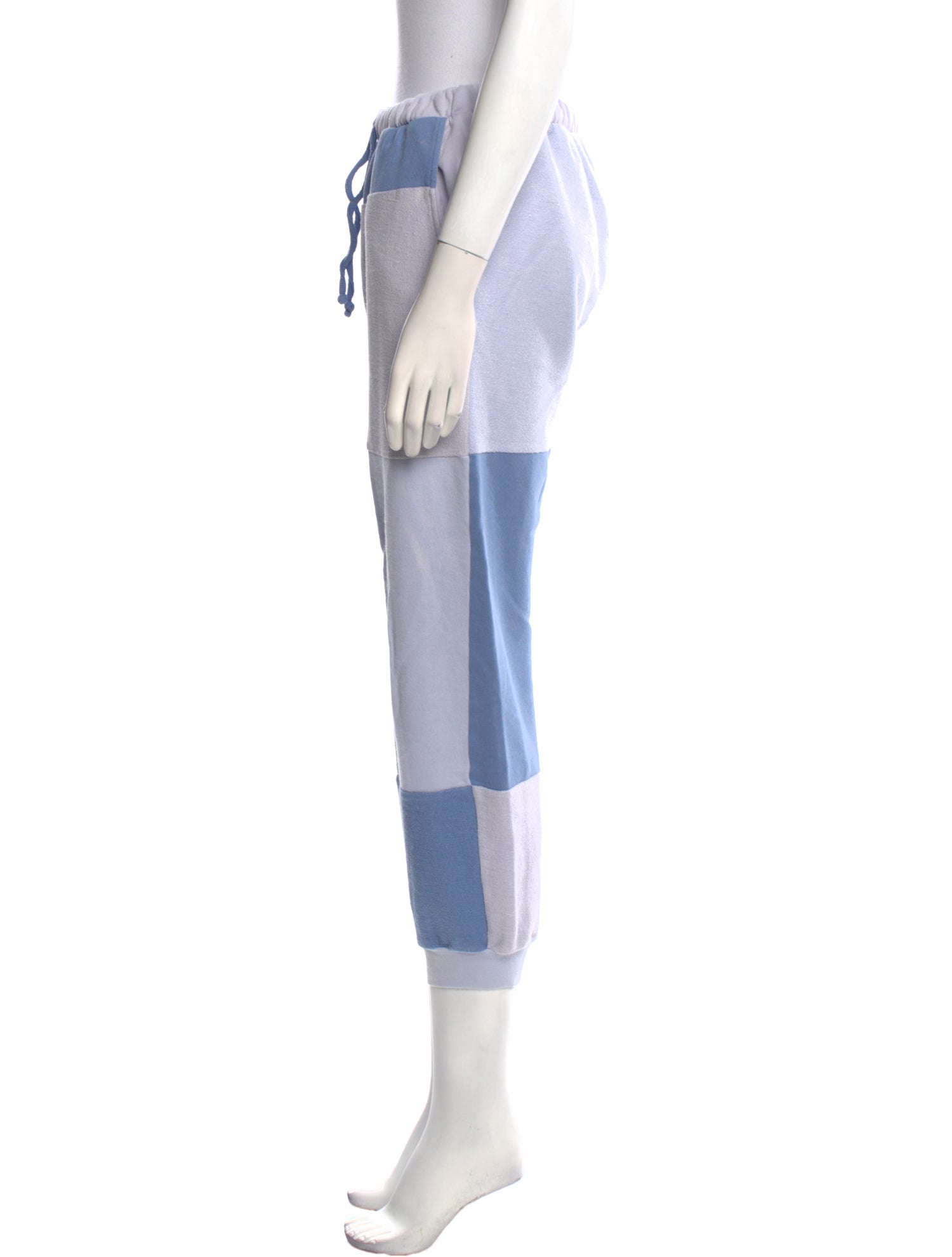 LoveShackFancy Colorblock Pattern Skinny Leg Pants