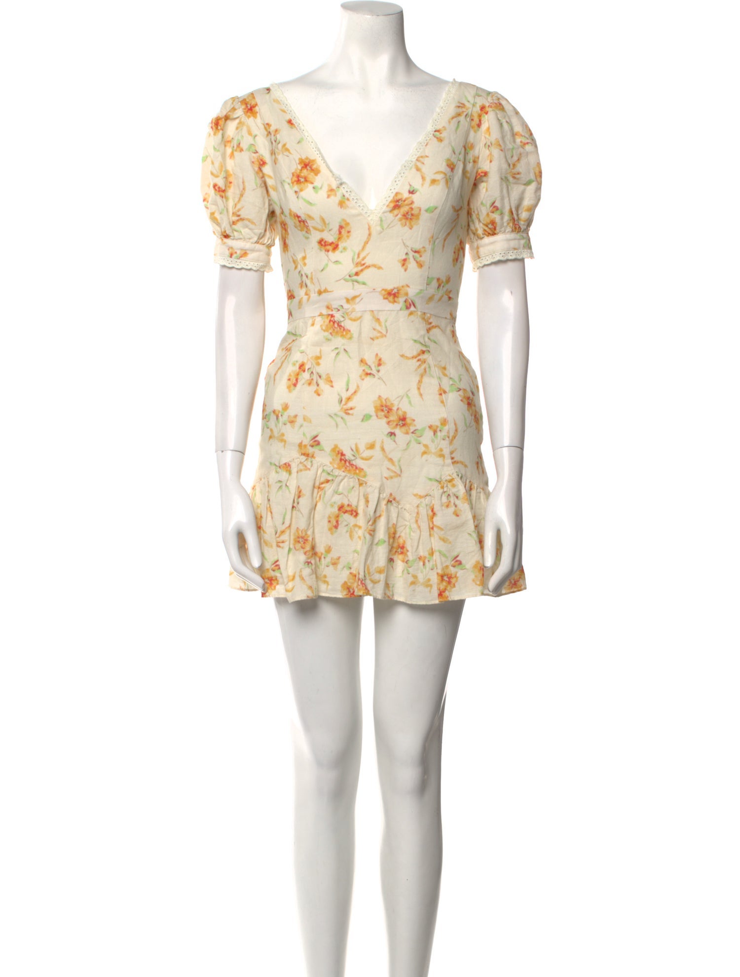 LoveShackFancy Floral Print Mini Dress w/ Tags