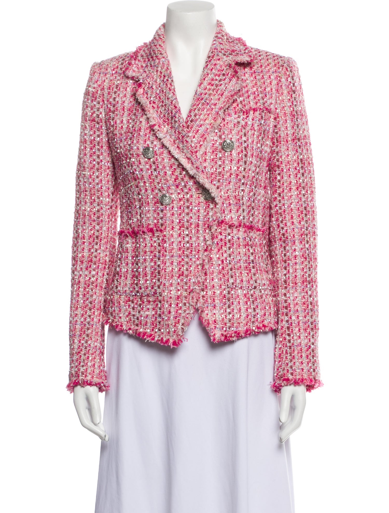 LoveShackFancy Tweed Pattern Blazer