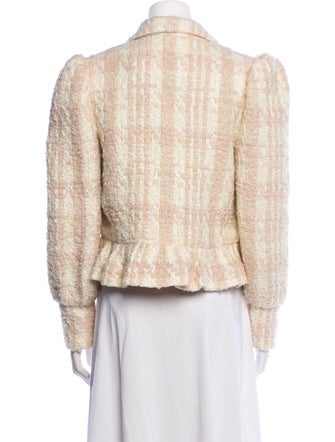 LoveShackFancy Wool Tweed Pattern Blazer