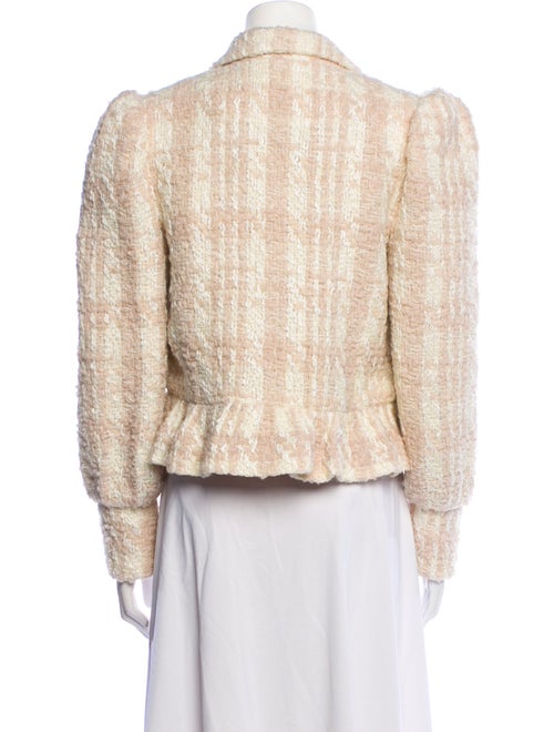 LoveShackFancy Wool Tweed Pattern Blazer