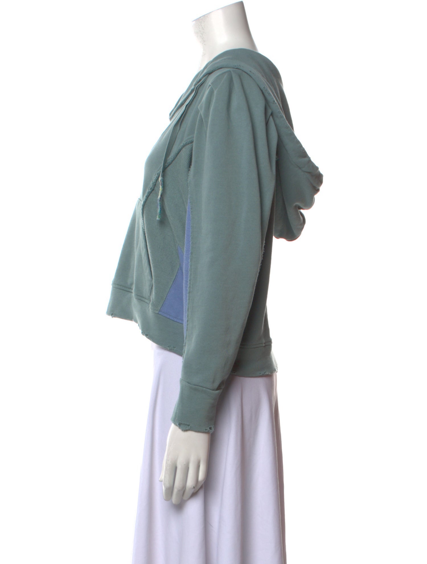 LoveShackFancy V-Neck Long Sleeve Sweatshirt