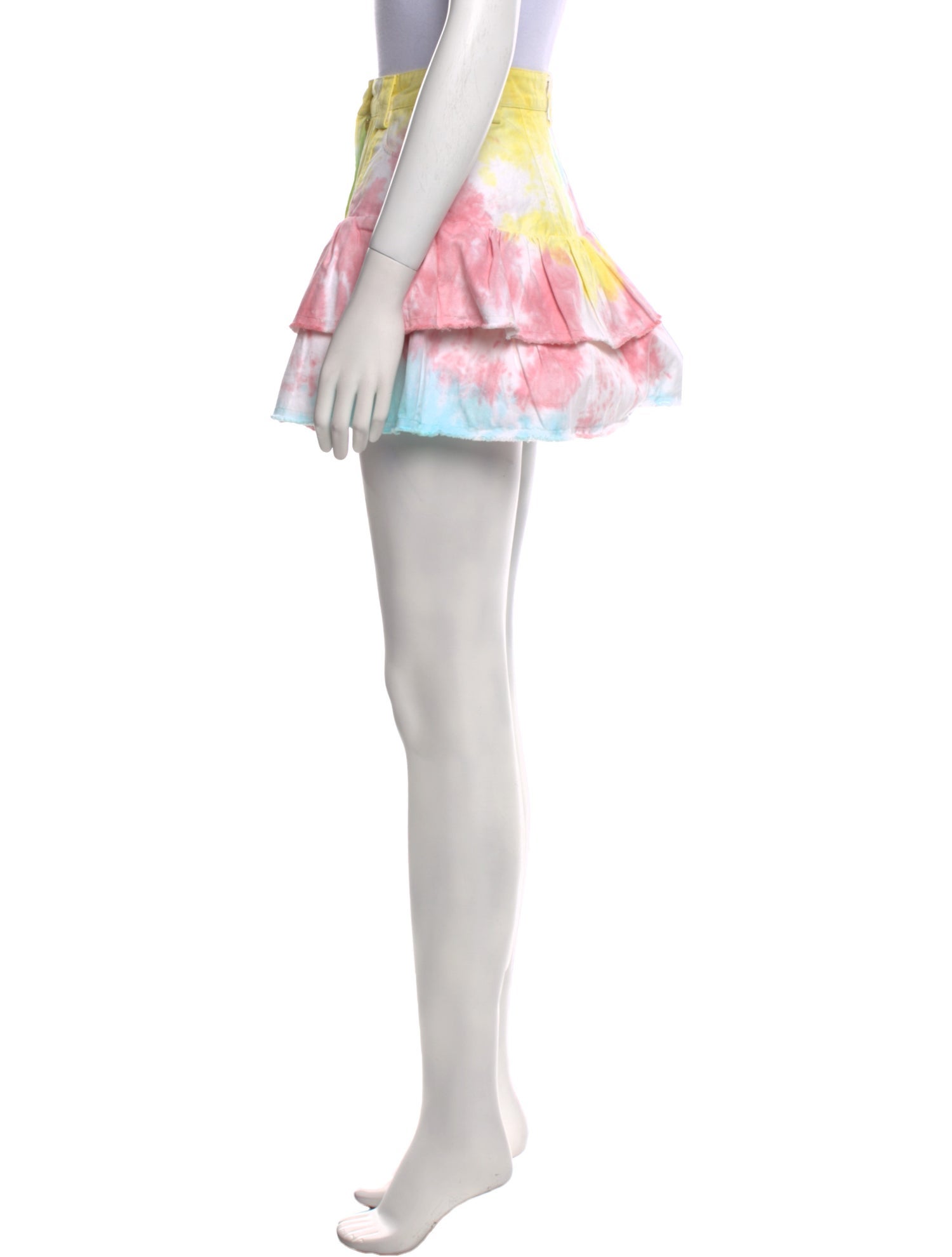 LoveShackFancy Floral Print Mini Skirt