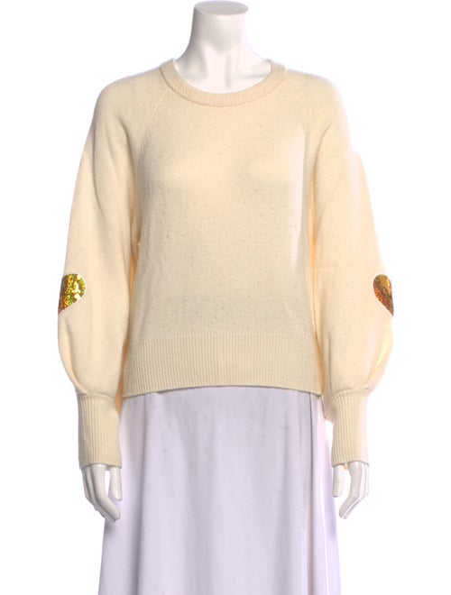 LoveShackFancy Wool Crew Neck Sweater