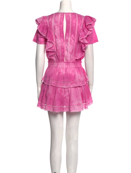 LoveShackFancy Scoop Neck Mini Dress