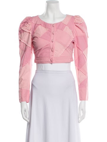 LoveShackFancy Jackets Floral Print Bolero XS