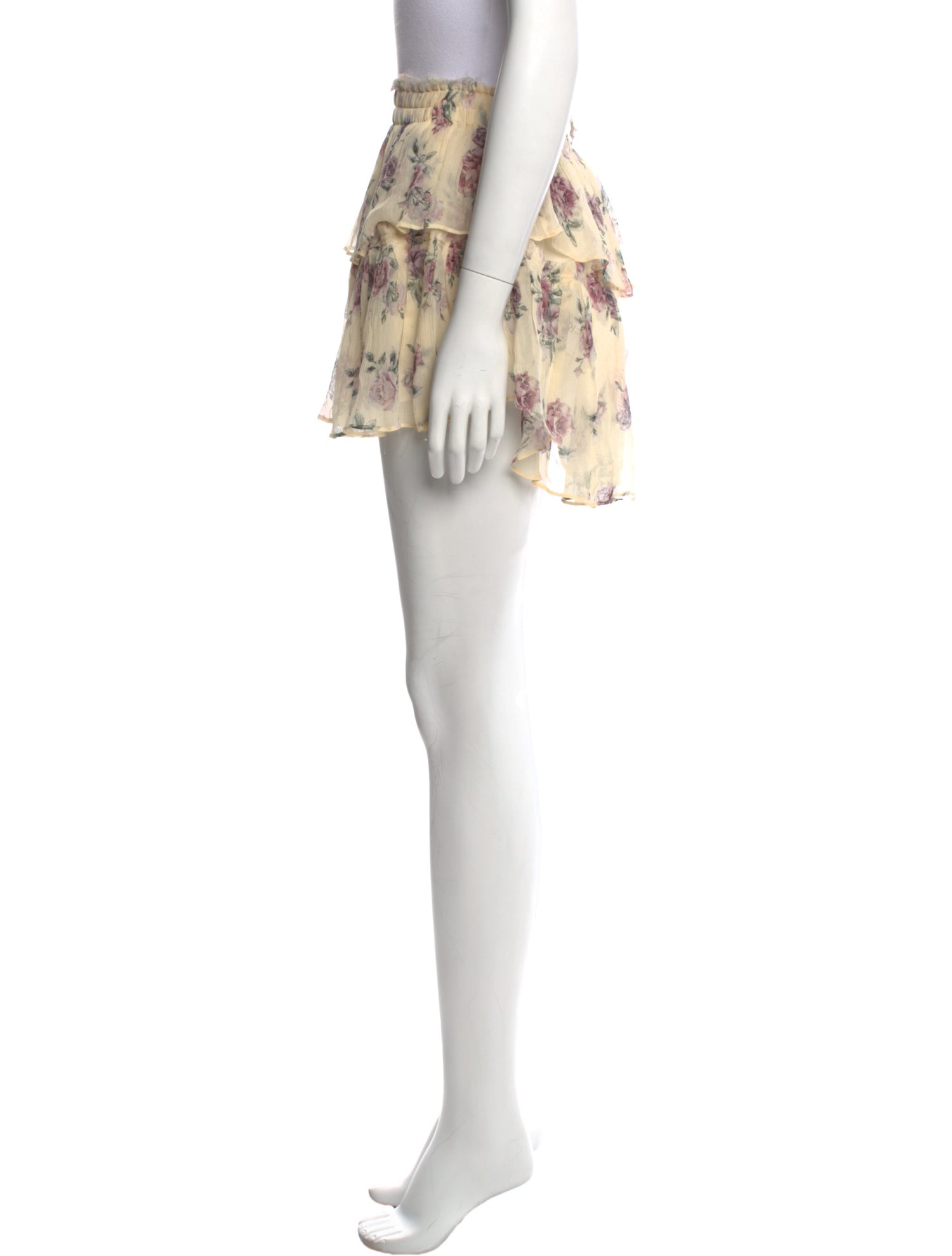 LoveShackFancy Silk Mini Skirt