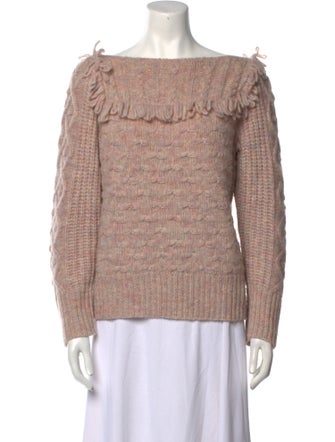 LoveShackFancy Off-The-Shoulder Sweater