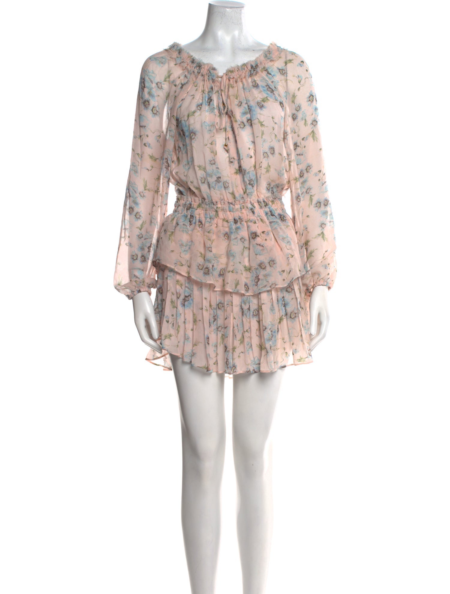 LoveShackFancy Silk Mini Dress