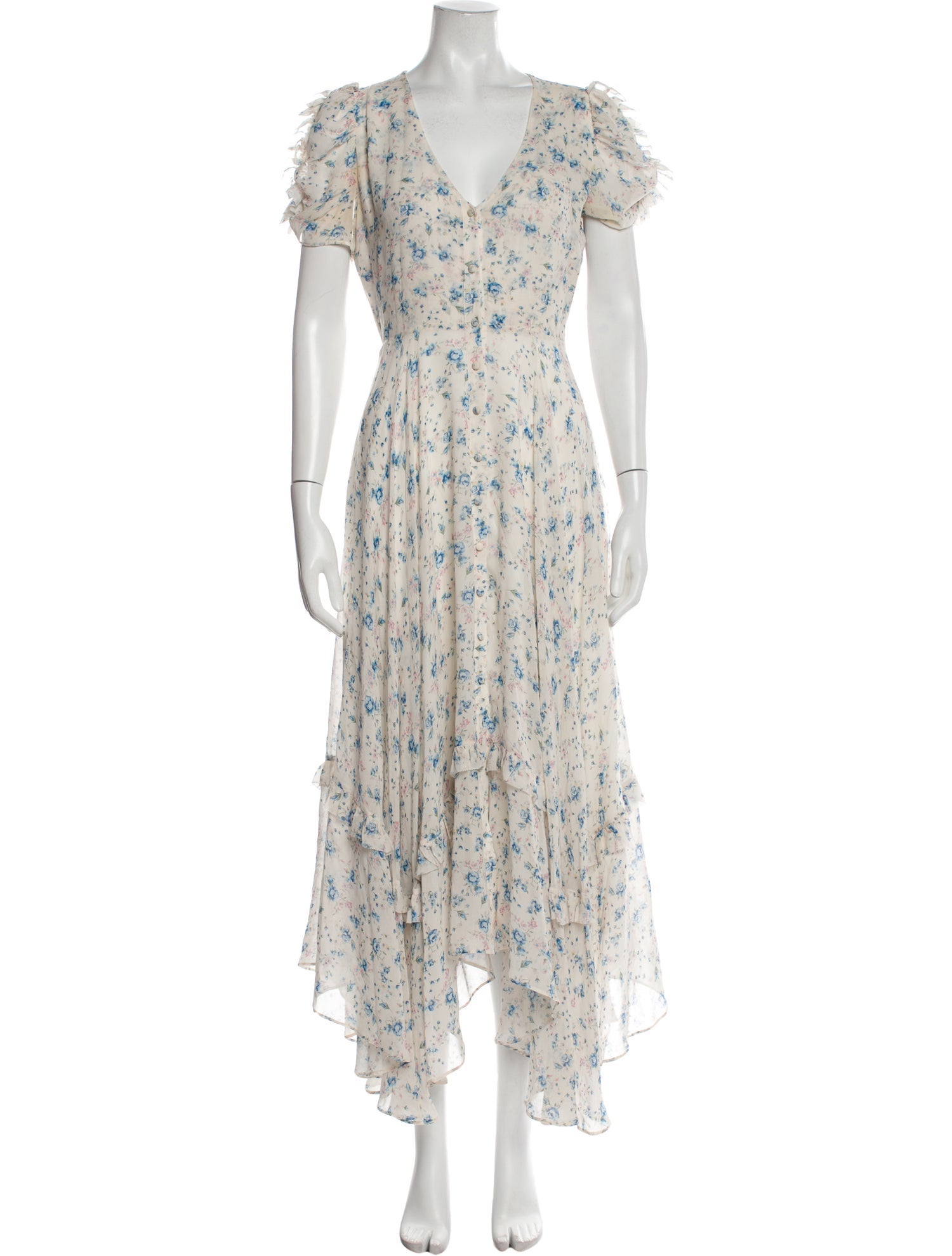 LoveShackFancy Silk Long Dress