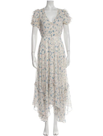 LoveShackFancy Silk Long Dress