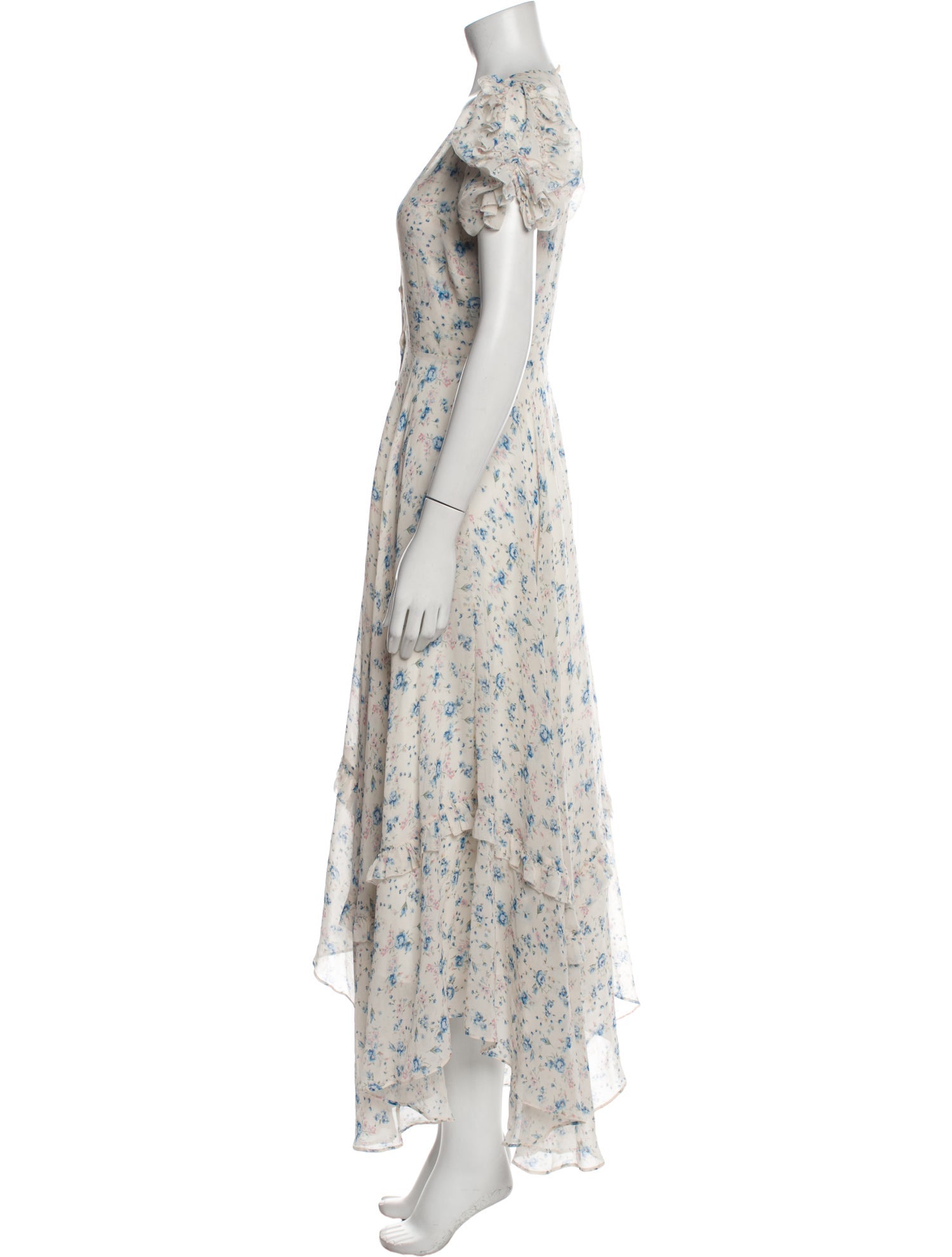 LoveShackFancy Silk Long Dress