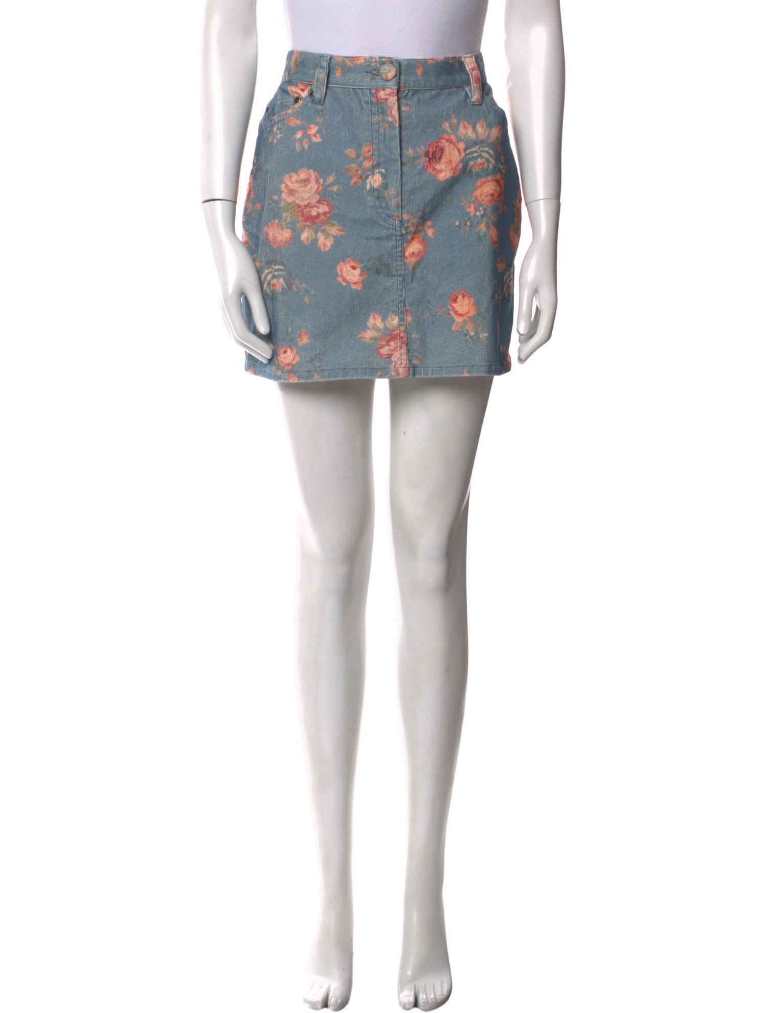 LoveShackFancy Floral Print Mini Skirt