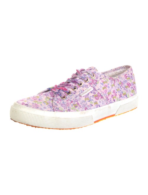LoveShackFancy Canvas Floral Print Sneakers