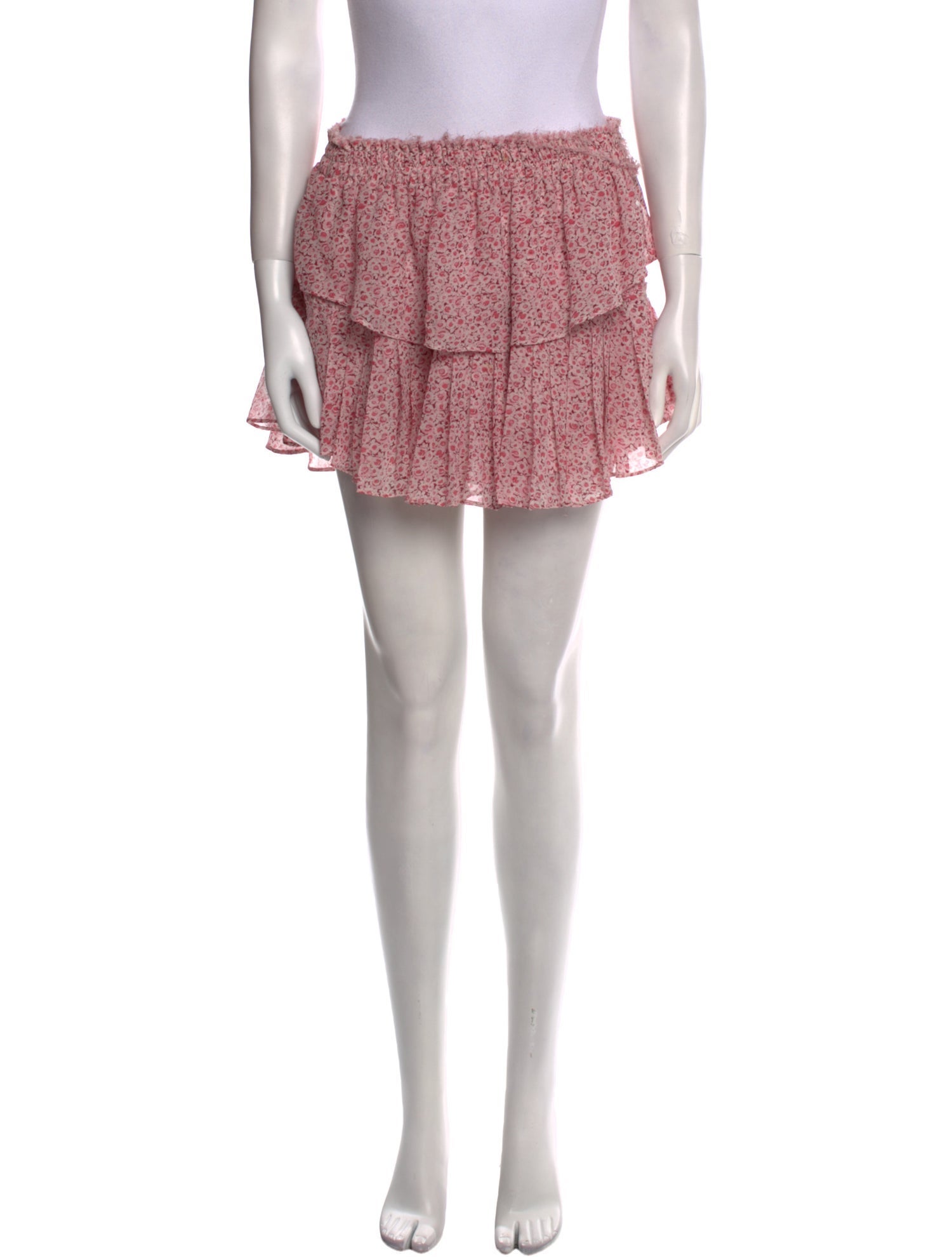 LoveShackFancy Silk Mini Skirt