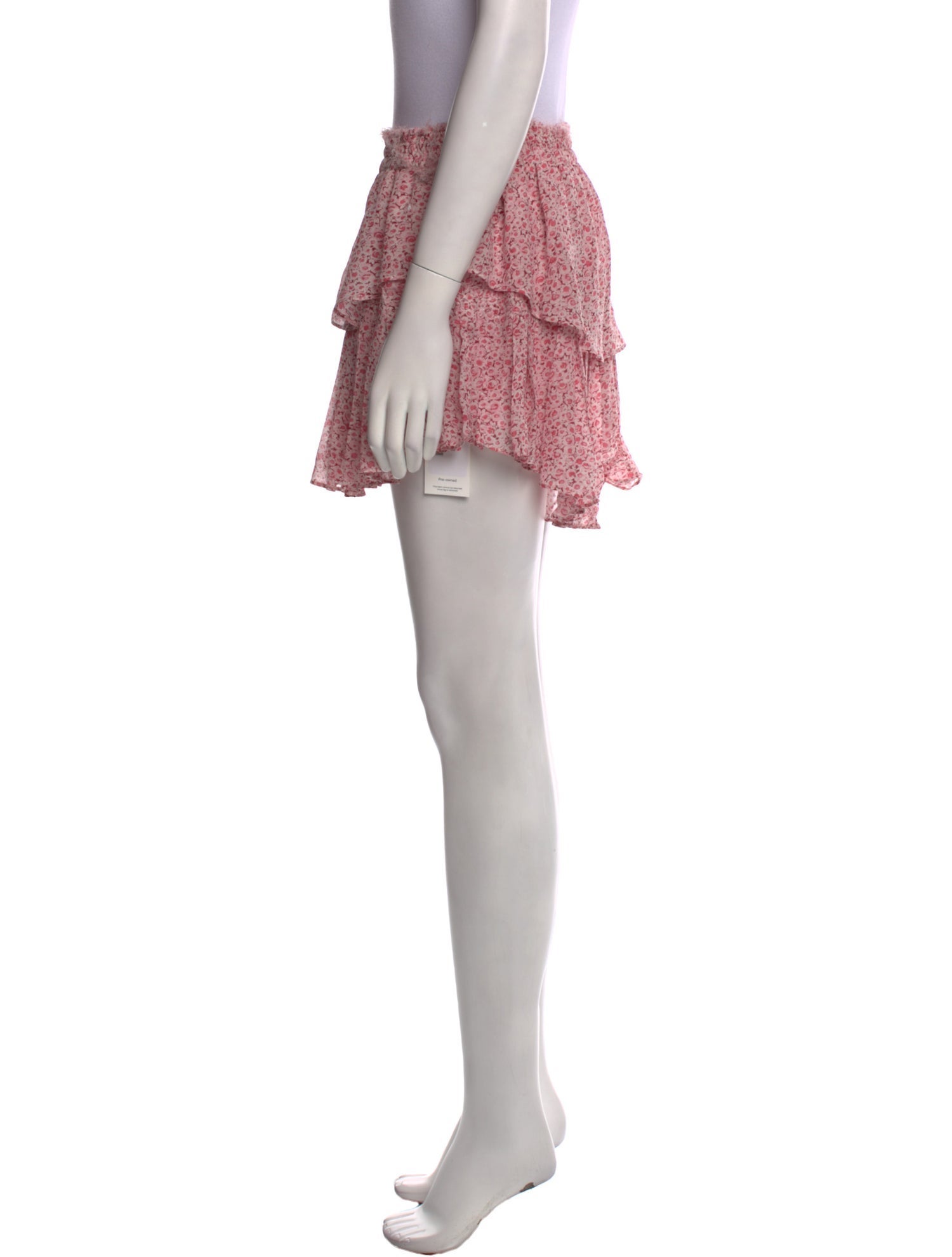 LoveShackFancy Silk Mini Skirt