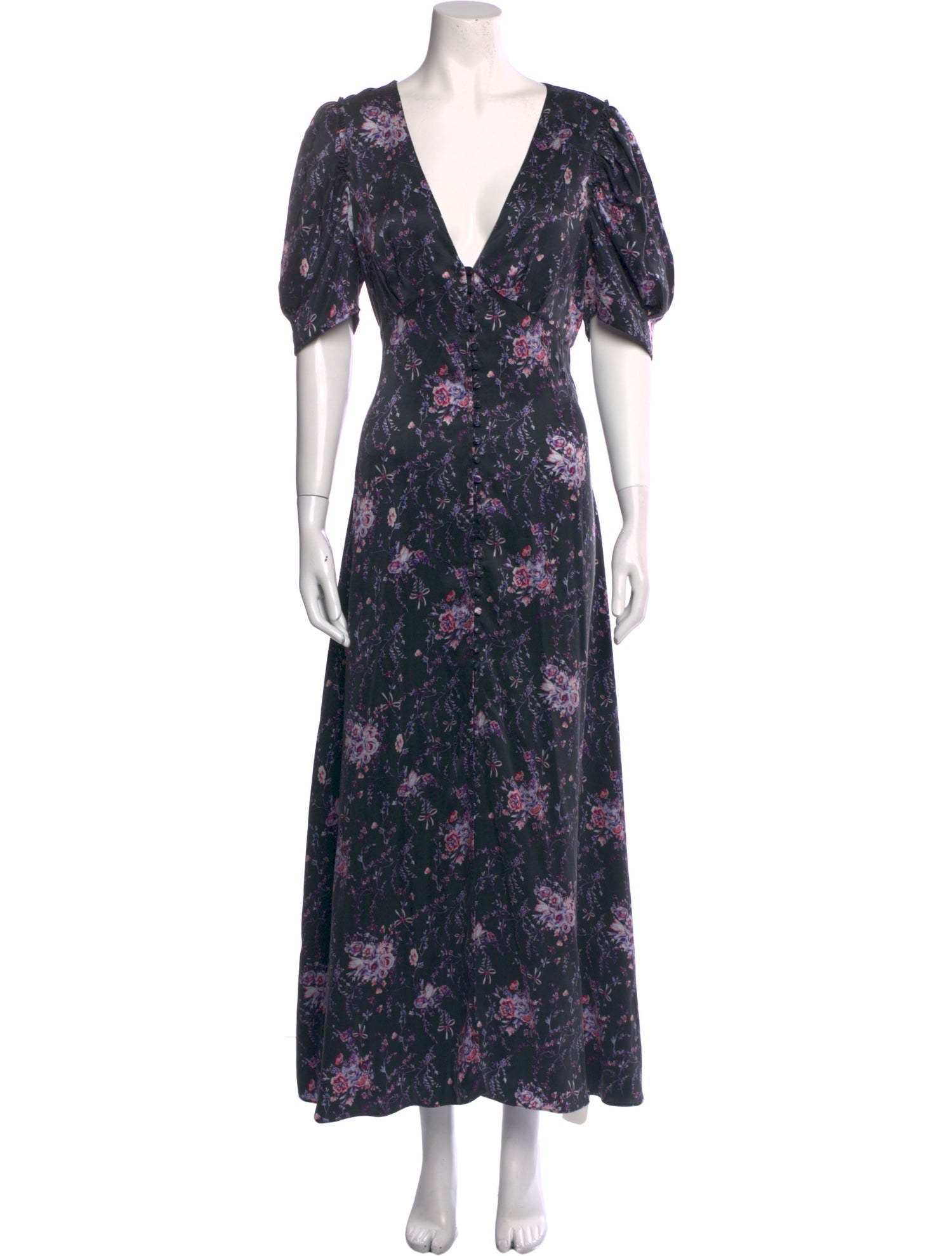 LoveShackFancy Silk Long Dress
