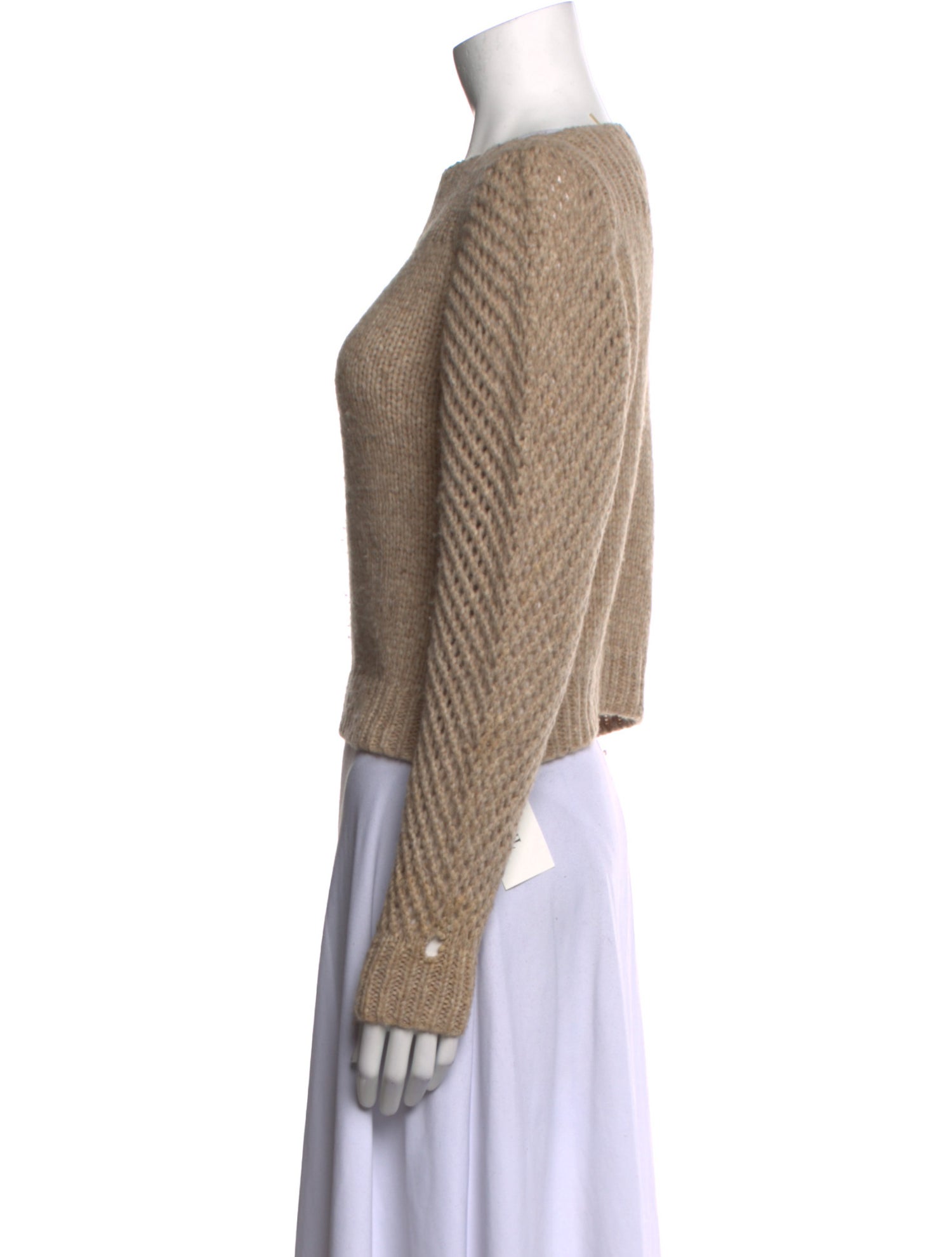LoveShackFancy Baby Alpaca Bateau Neckline Sweater