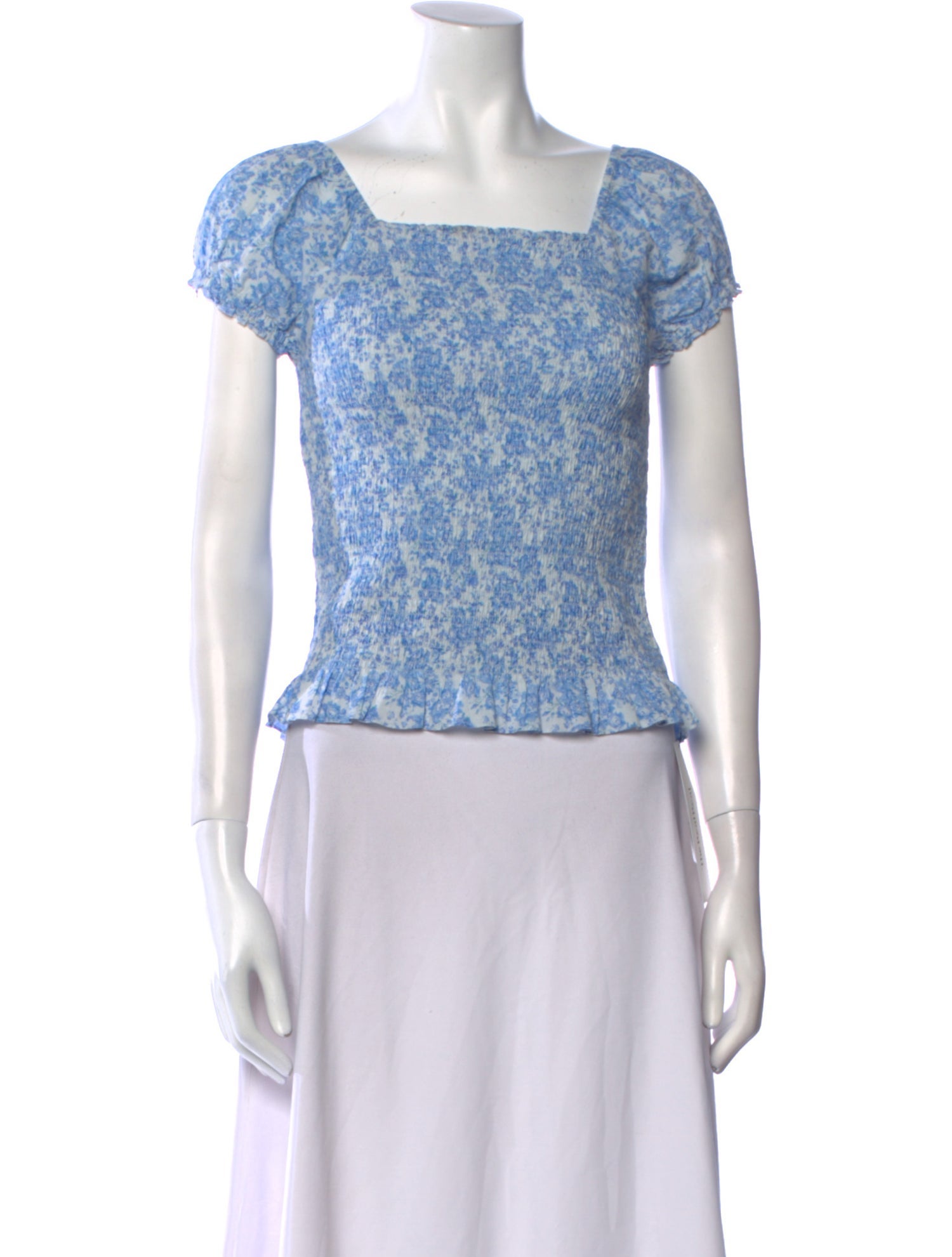 LoveShackFancy Girls' Printed Short-Sleeve Top