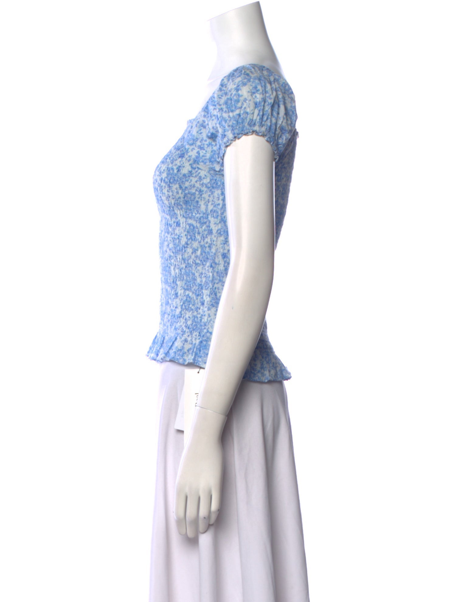 LoveShackFancy Girls' Printed Short-Sleeve Top