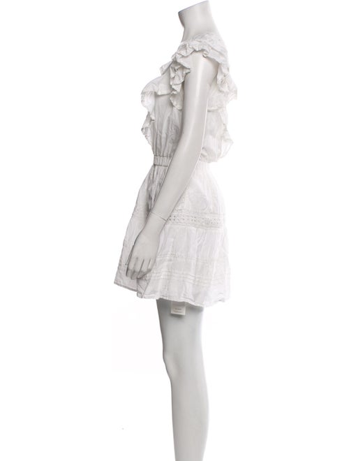 LoveShackFancy V-Neck Mini Dress