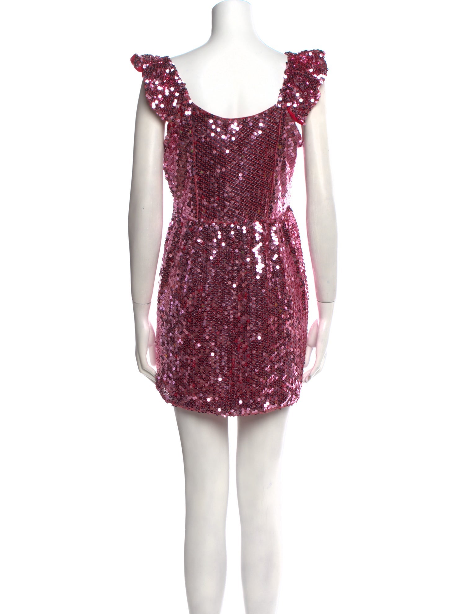 LoveShackFancy V-Neck Mini Dress