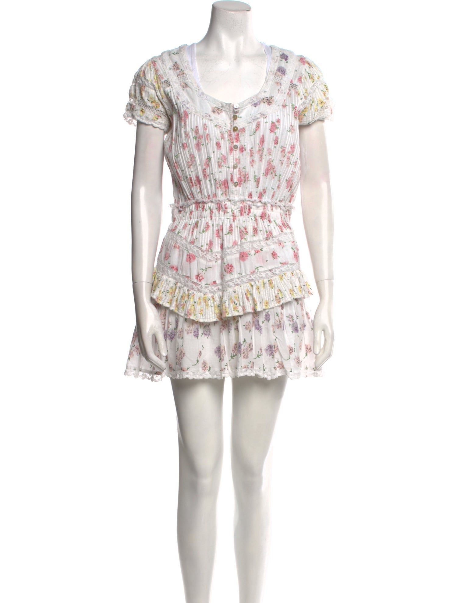 LoveShackFancy Printed Mini Dress