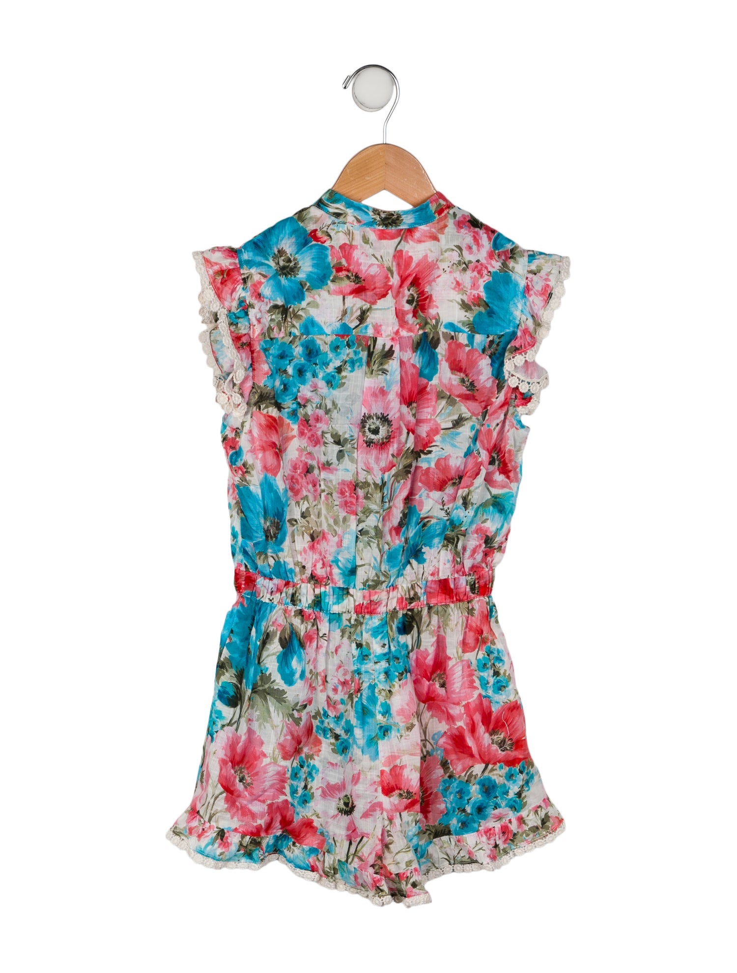 Zimmermann Kids Girls' Ruffle Accent Romper