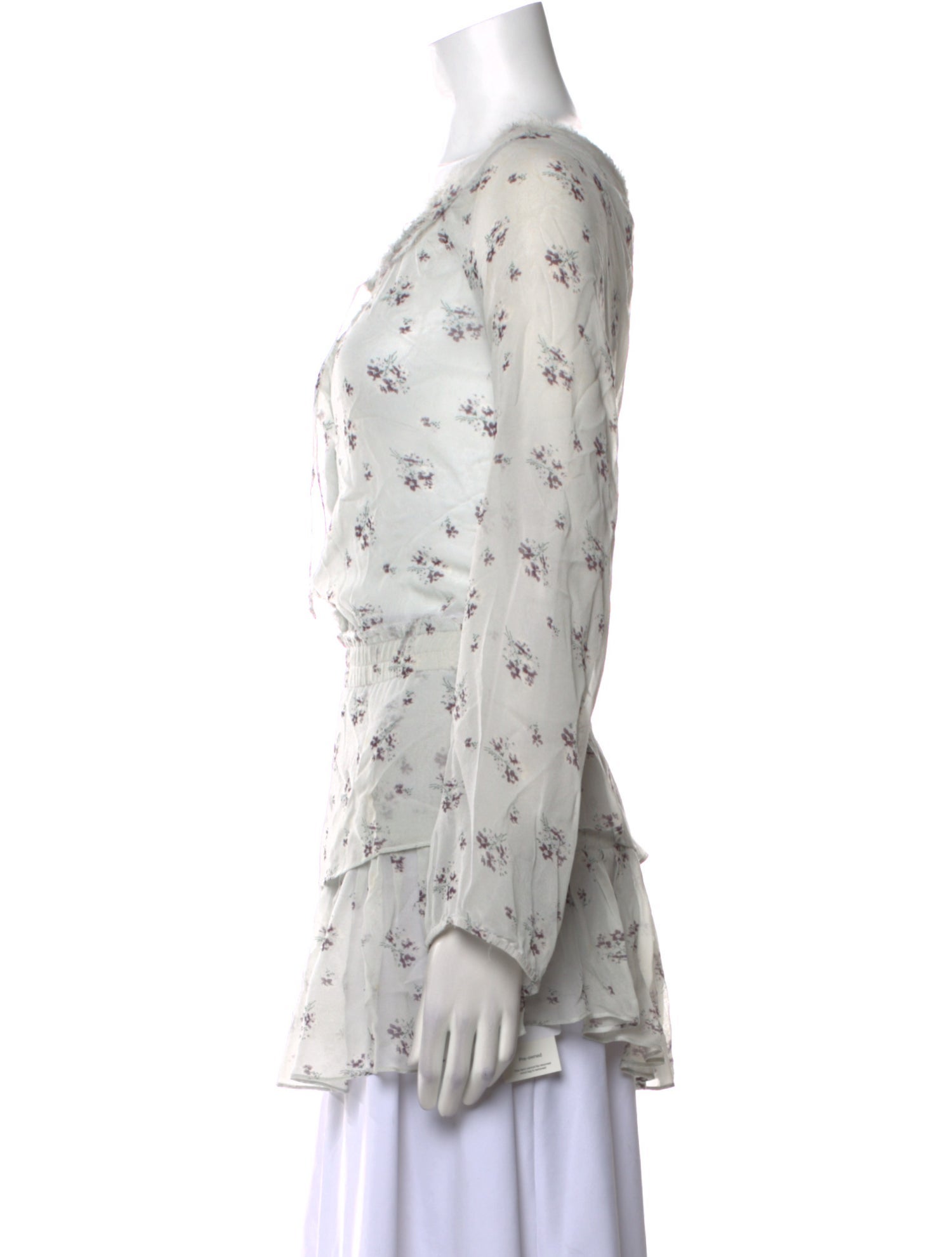 LoveShackFancy Silk Floral Print Tunic