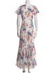 LoveShackFancy Floral Print Long Dress