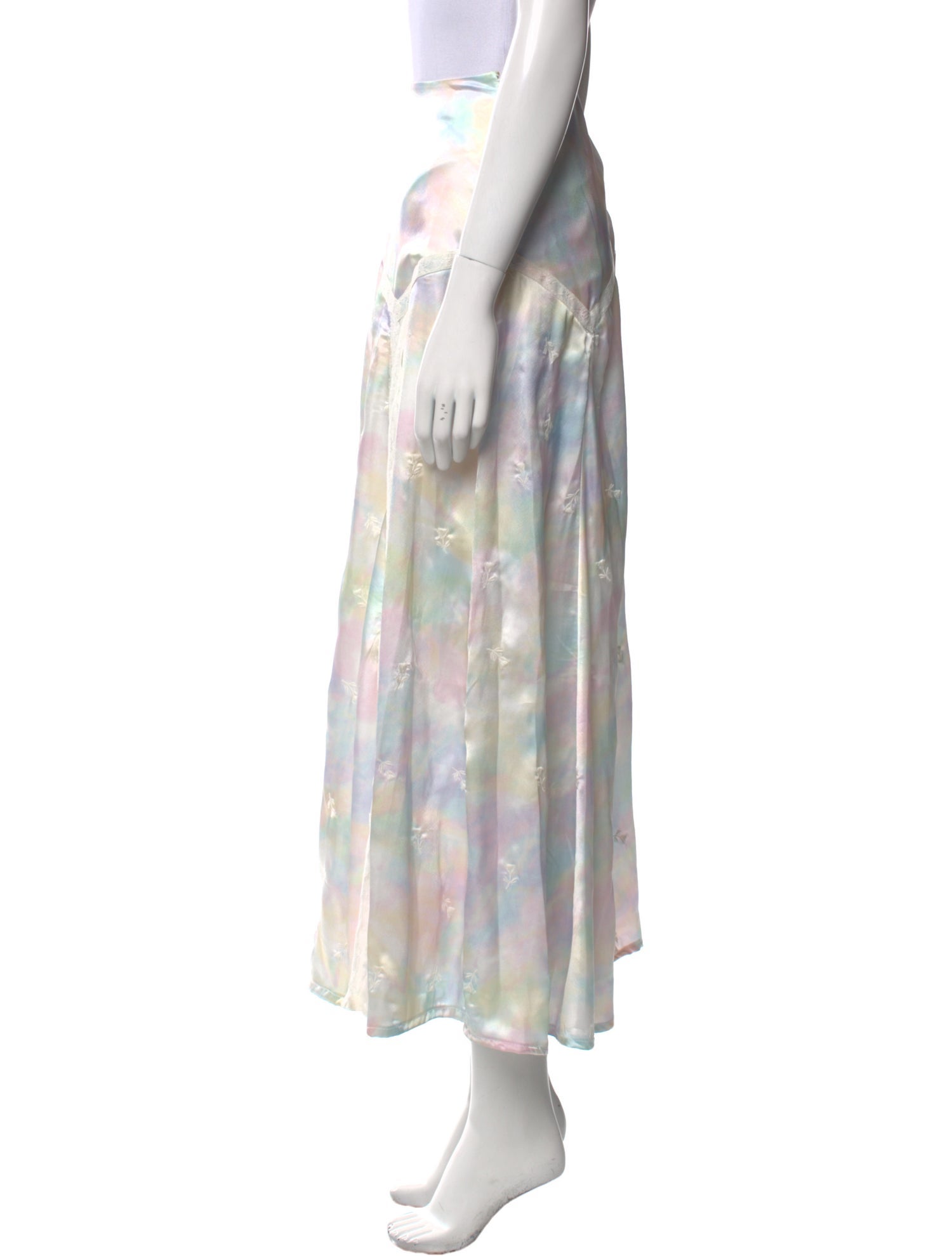 LoveShackFancy Printed Long Skirt