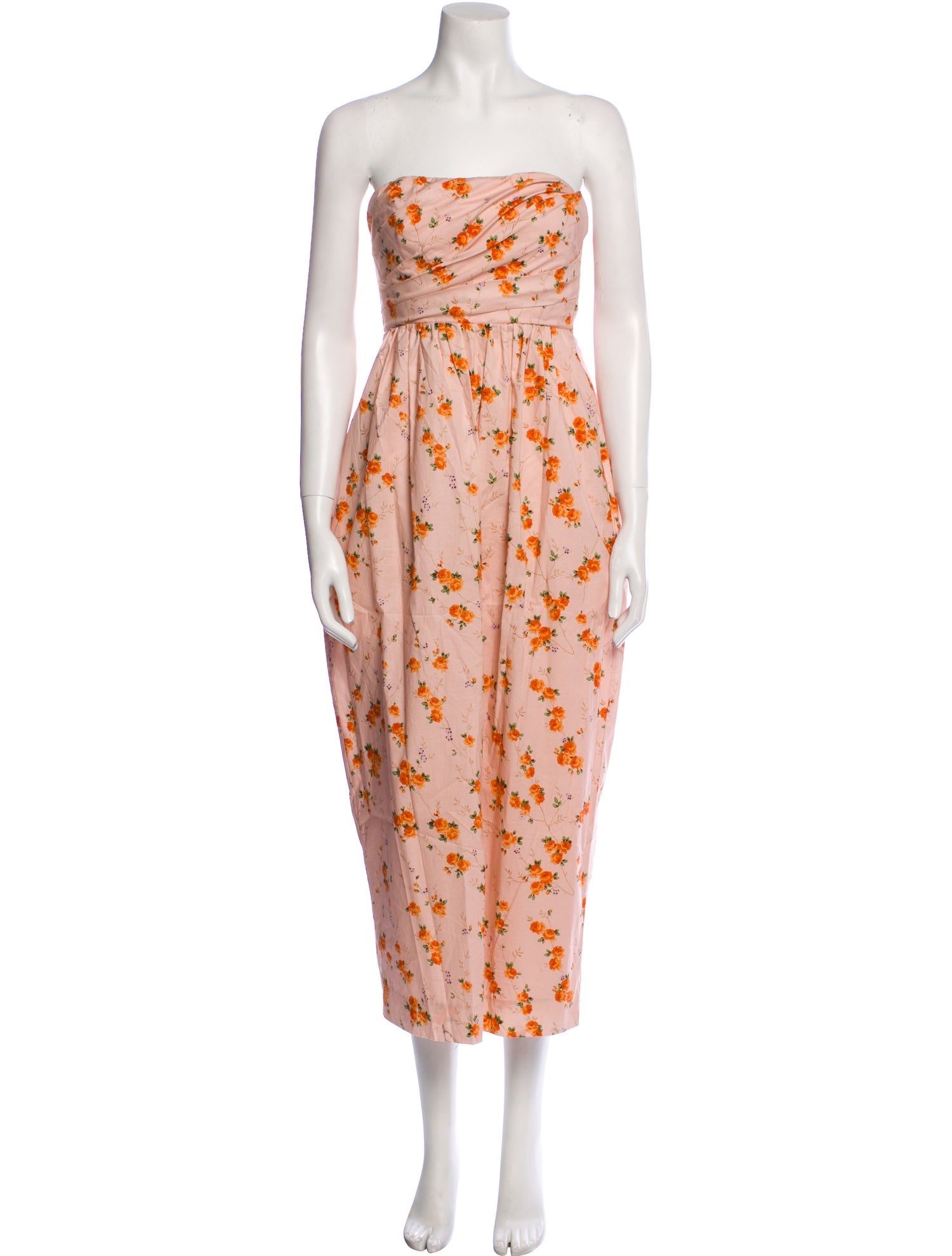 LoveShackFancy Floral Print Midi Length Dress w/ Tags