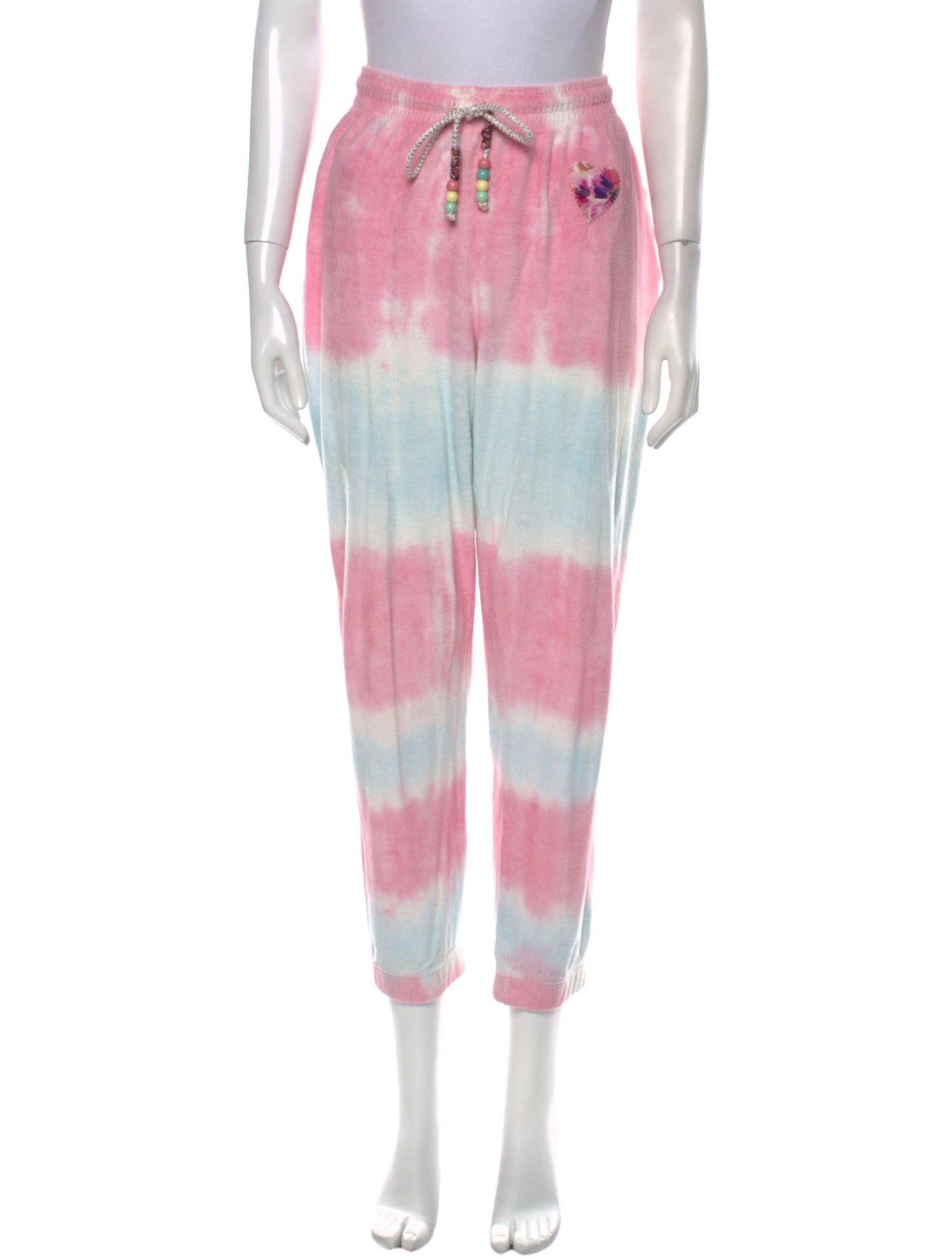 LoveShackFancy Tie-Dye Print Skinny Leg Pants