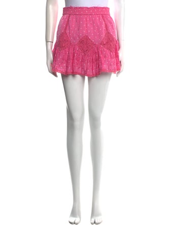 LoveShackFancy Printed Mini Skirt