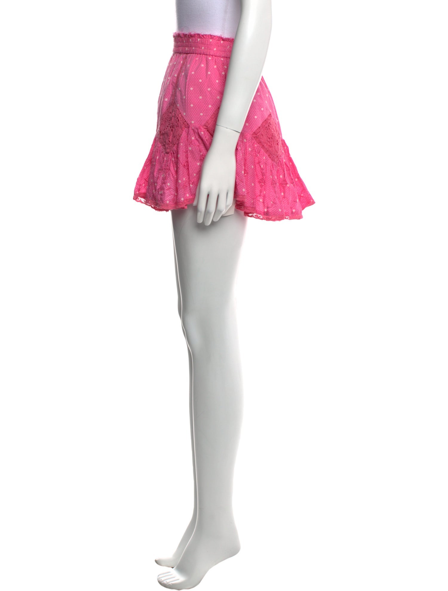 LoveShackFancy Printed Mini Skirt