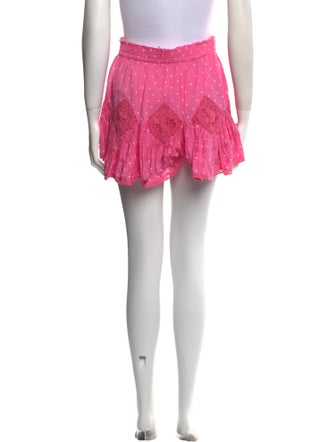 LoveShackFancy Printed Mini Skirt