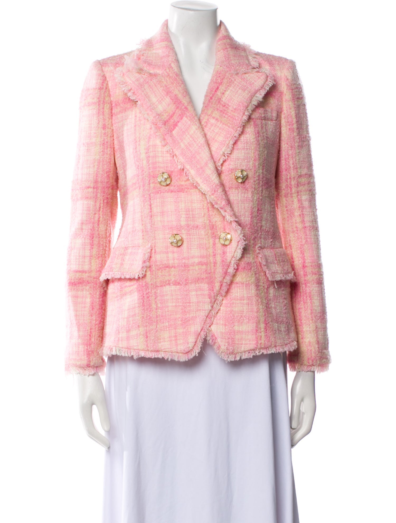 LoveShackFancy Plaid Print Blazer w/ Tags